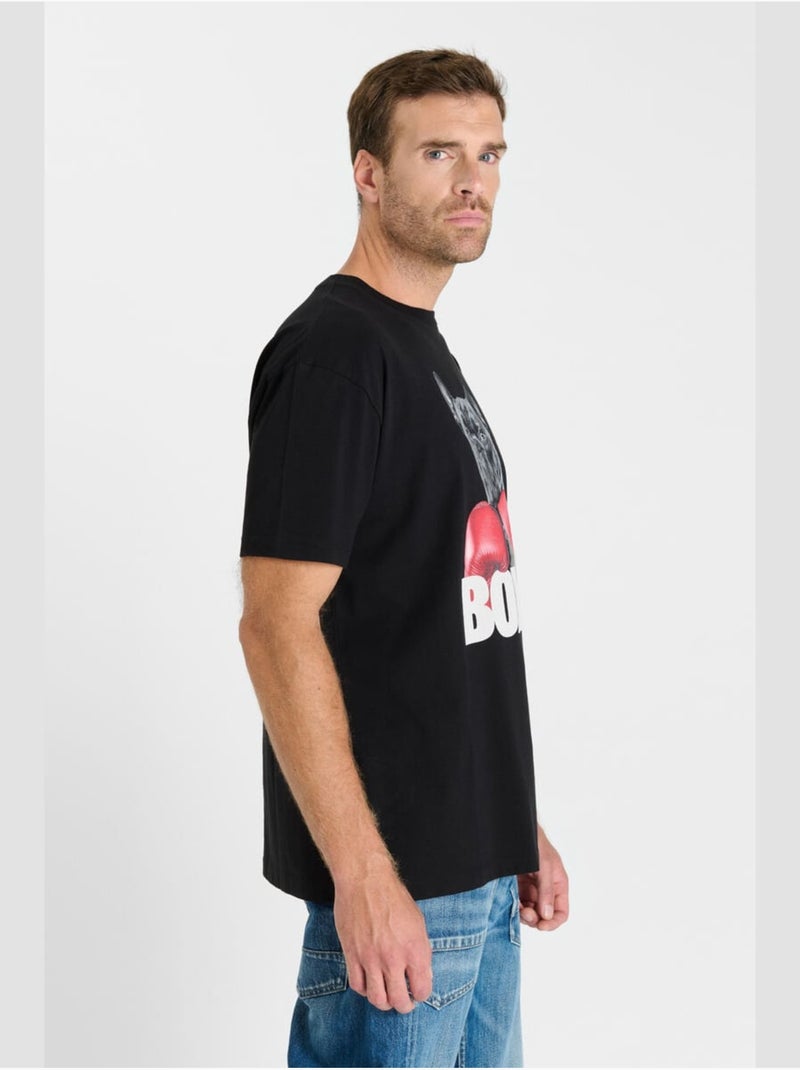 Tee-Shirt ANOETA 'Le Temps Des Cerises' Noir - Kiabi