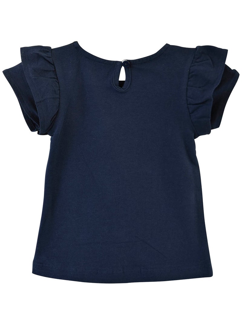 TEE-SHIRT APRIL FILLE LES GRANDS DE SUCRE D'ORGE Bleu - Kiabi