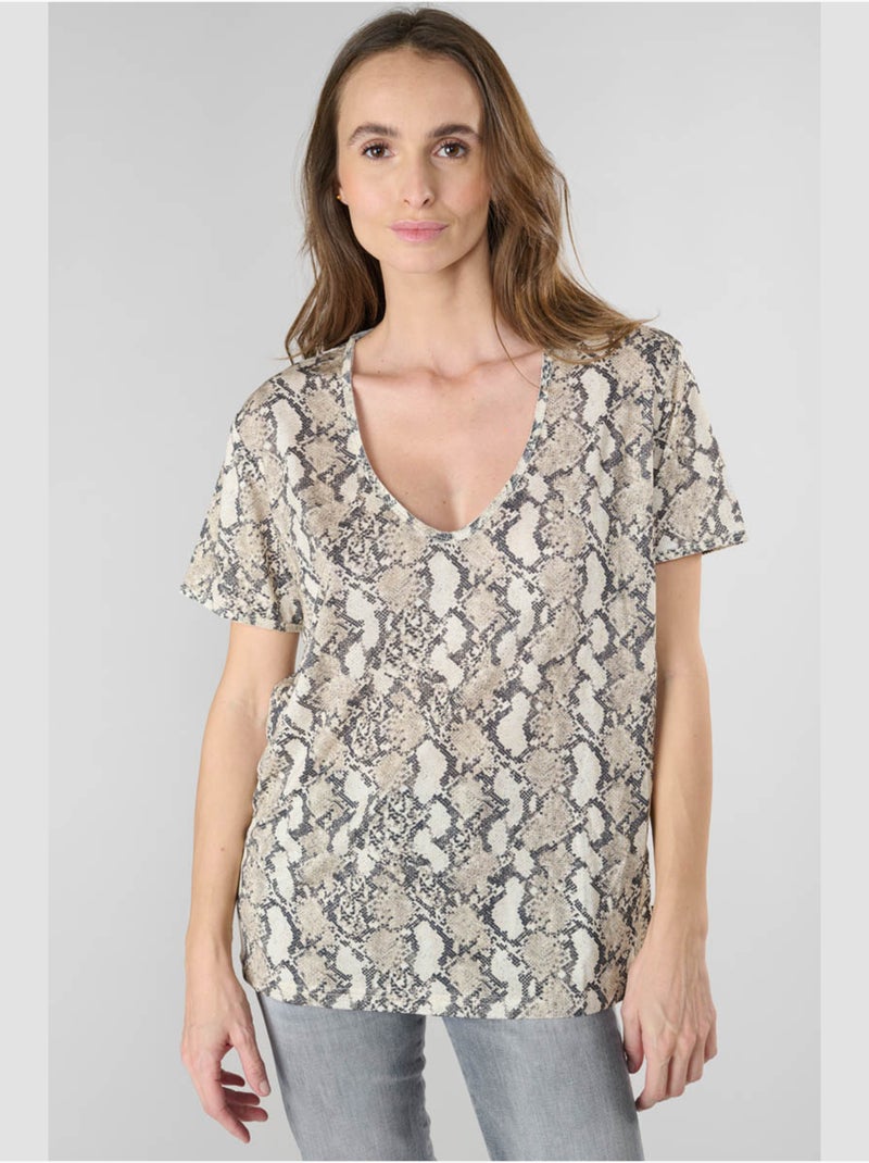 Tee-Shirt ARGENT 'Le Temps Des Cerises' Argenté - Kiabi