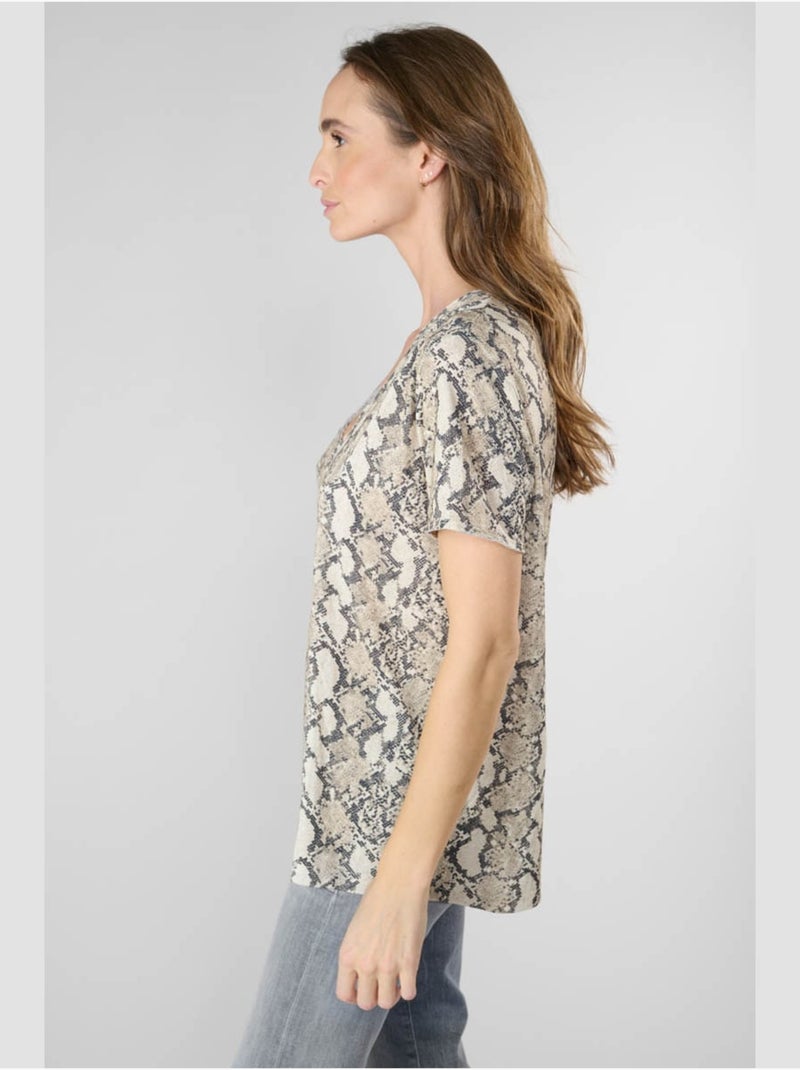 Tee-Shirt ARGENT 'Le Temps Des Cerises' Argenté - Kiabi