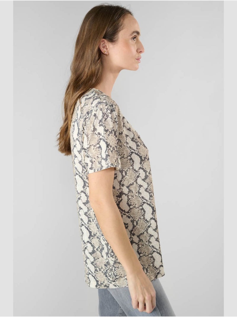 Tee-Shirt ARGENT 'Le Temps Des Cerises' Argenté - Kiabi