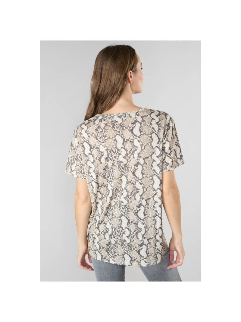 Tee-Shirt ARGENT 'Le Temps Des Cerises' Argenté - Kiabi