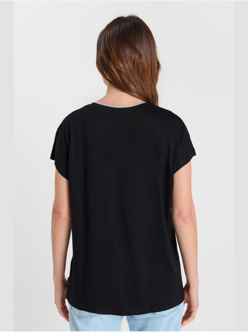 Tee-Shirt ARY 'Le Temps Des Cerises' Noir - Kiabi