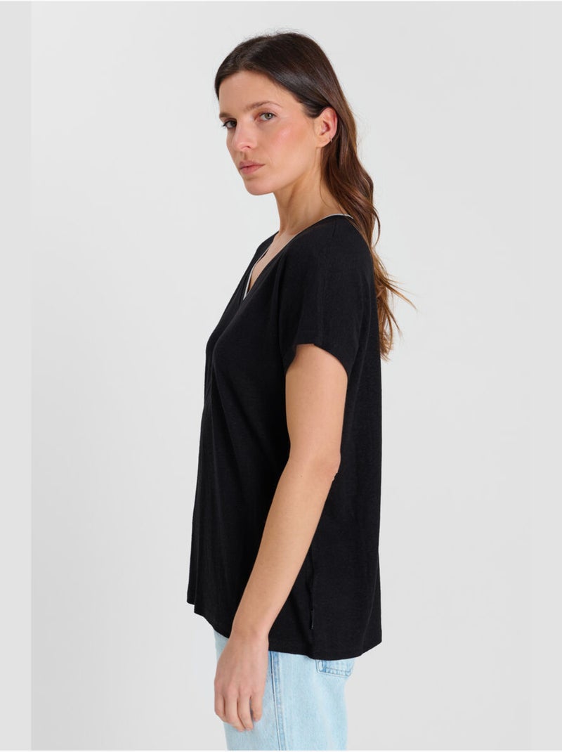 Tee-Shirt ARY 'Le Temps Des Cerises' Noir - Kiabi