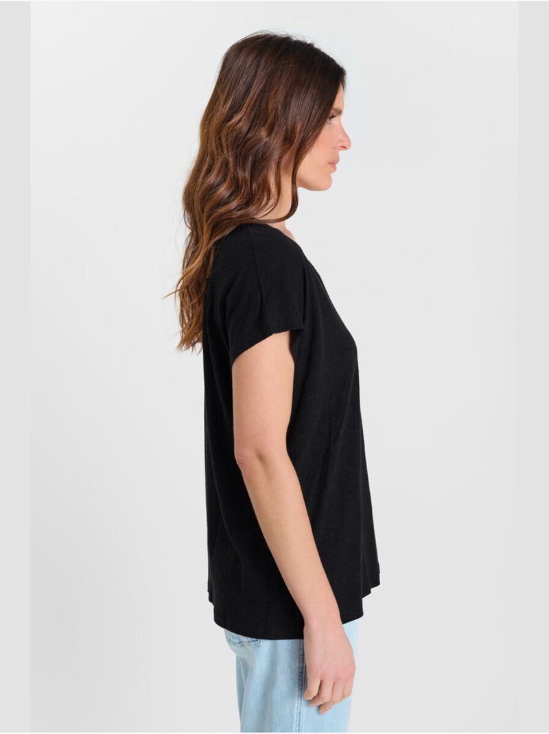 Tee-Shirt ARY 'Le Temps Des Cerises' Noir - Kiabi