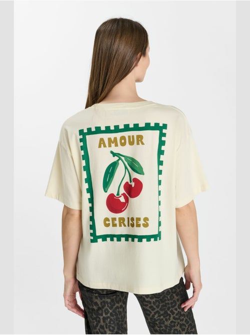 Tee-Shirt ARYA 'Le Temps Des Cerises' - Kiabi Tee-Shirt ARYA 'Le Temps Des Cerises' - Kiabi