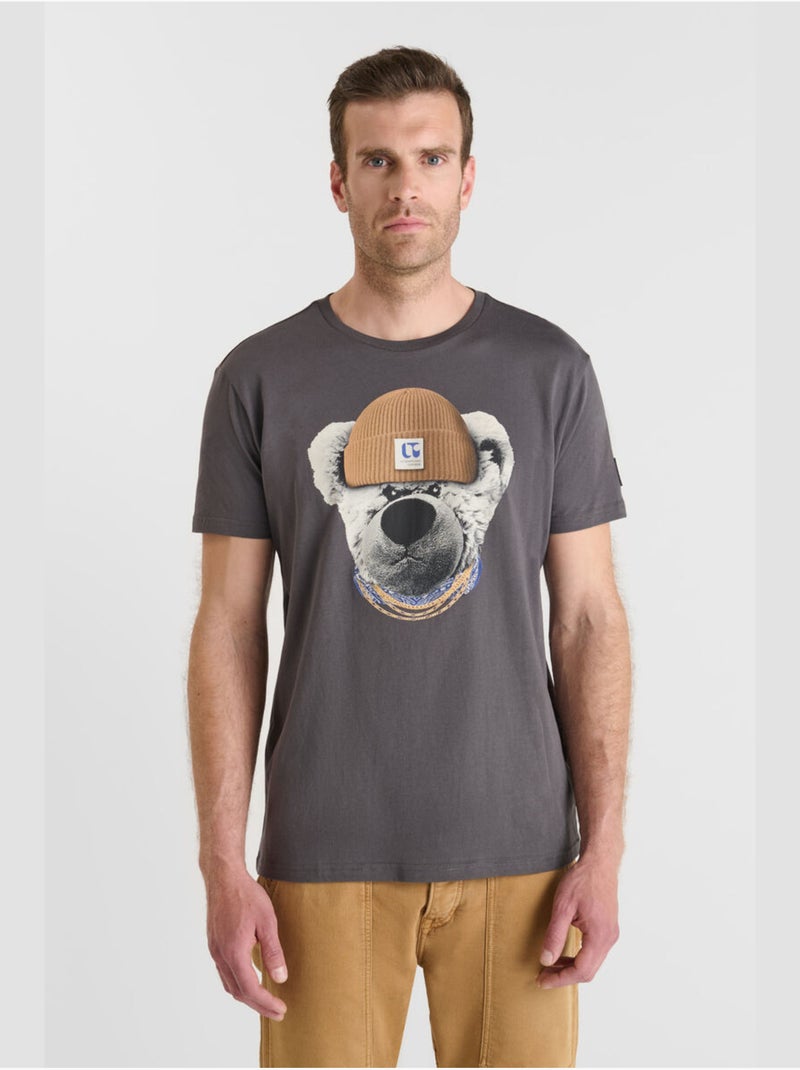 Tee-Shirt ASTOR 'Le Temps Des Cerises' Gris - Kiabi