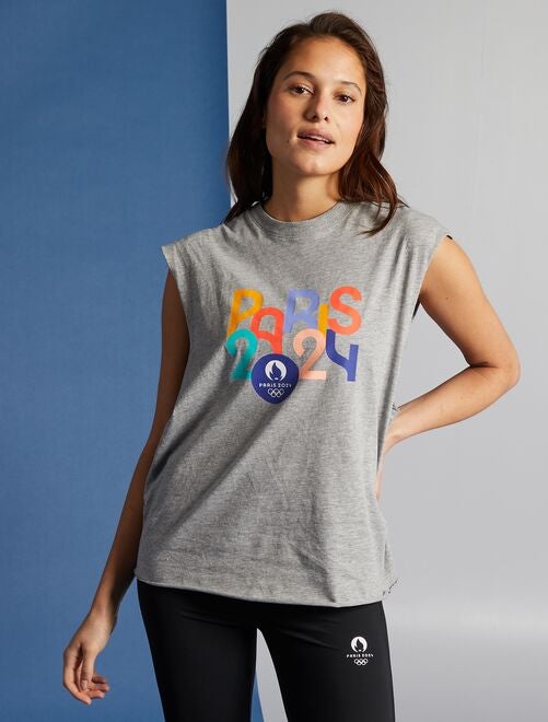 Tee-shirt avec emmanchures descendues - Paris 2024 - Kiabi