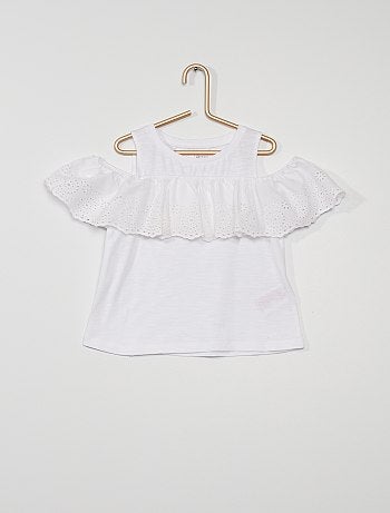 Tee-shirt avec épaules ouvertes