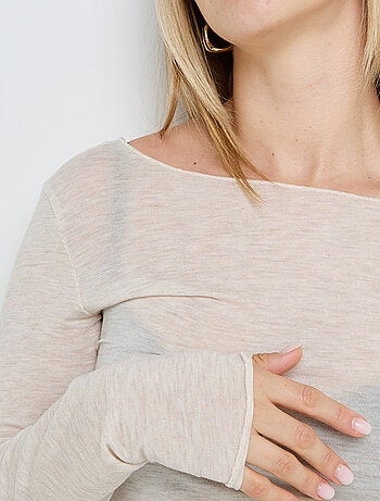 Tee-shirt avec laine Hortense - RougeGorge Lingerie