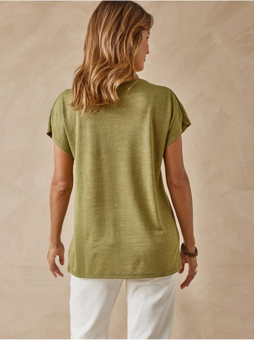Tee-shirt avec strass manches T - DAXON - Kiabi