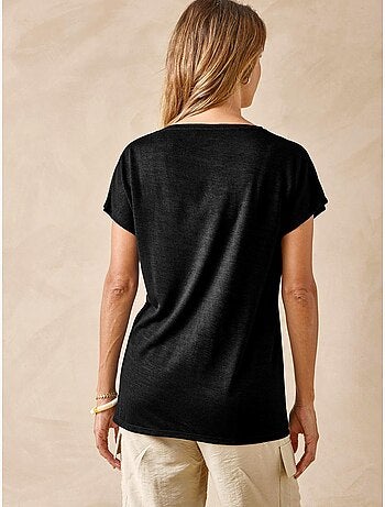 Tee-shirt avec strass manches T - DAXON