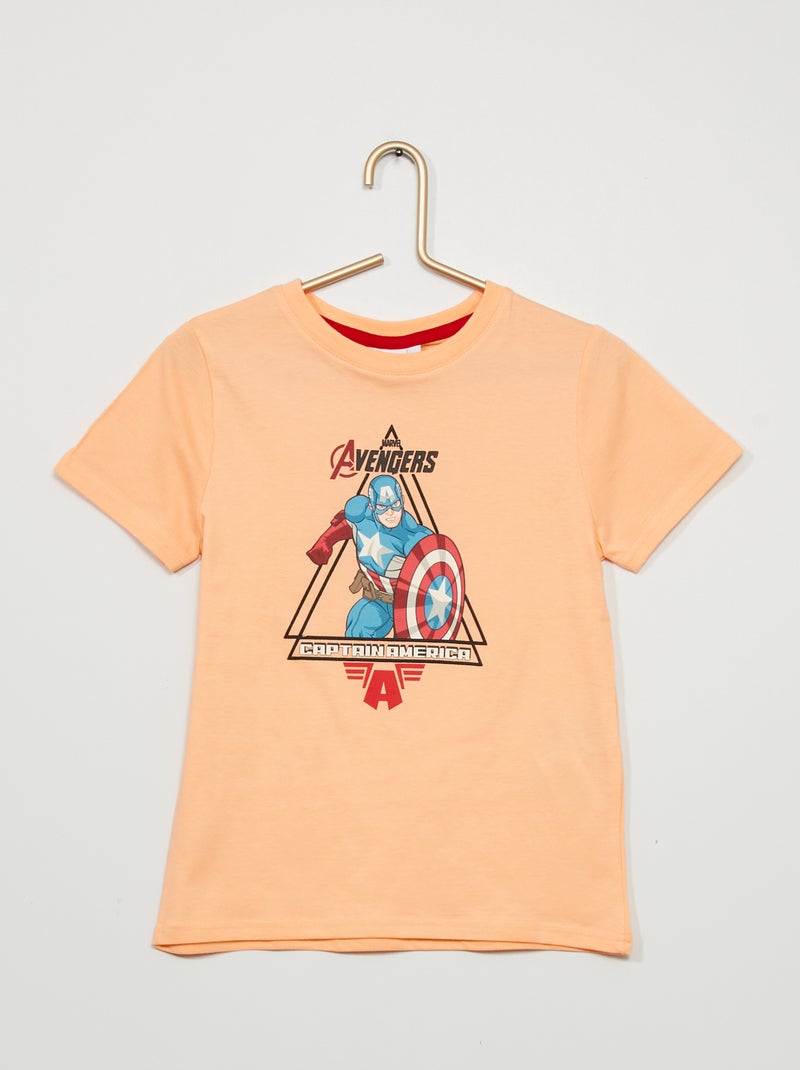 Tee-shirt 'Avengers' de 'Marvel' Rose - Kiabi