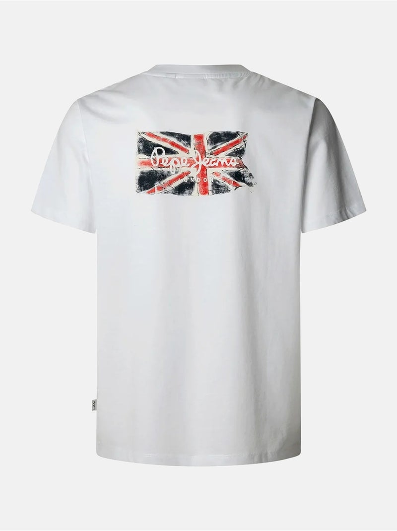 Tee Shirt  Back Clag - Pepe Jeans Blanc - Kiabi