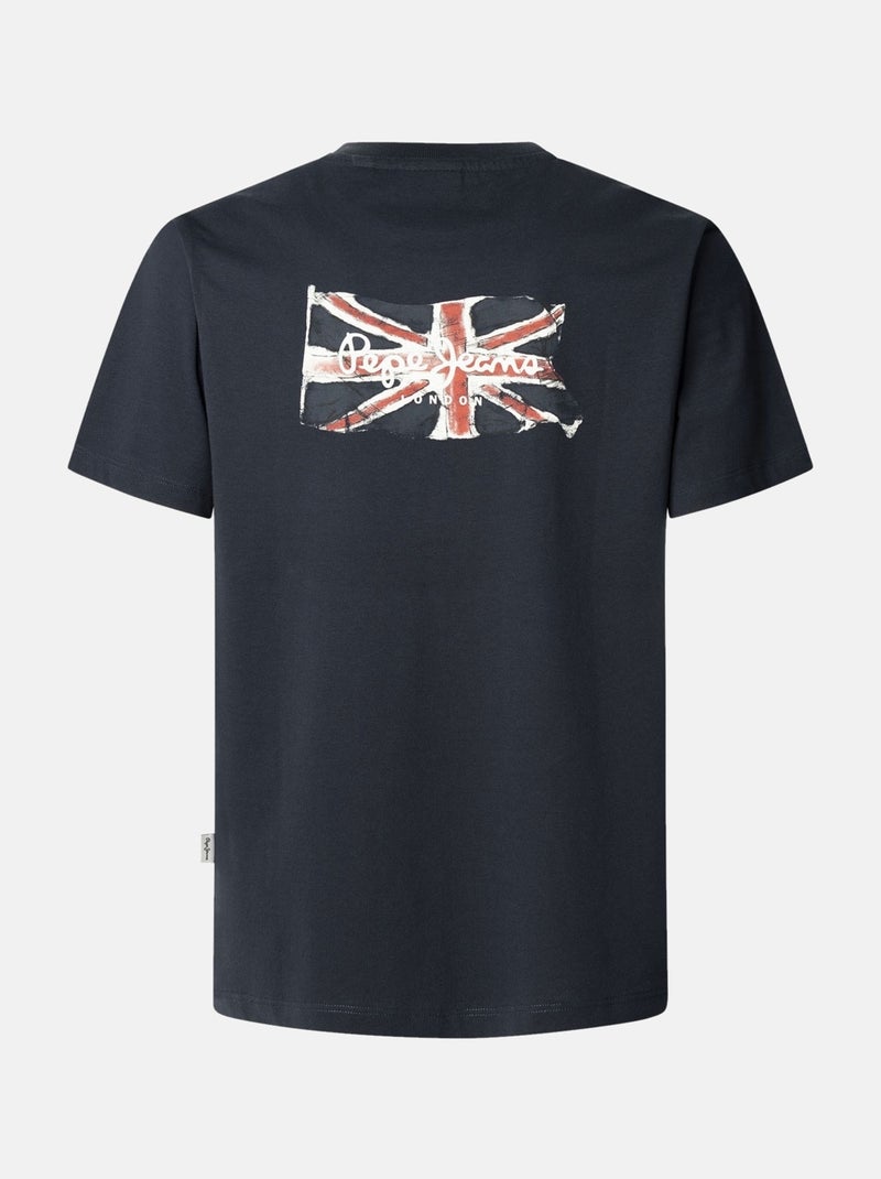 Tee Shirt  Back Clag - Pepe Jeans Bleu foncé - Kiabi