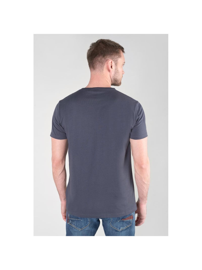 Tee-Shirt BACKI 'Le Temps Des Cerises' Bleu - Kiabi