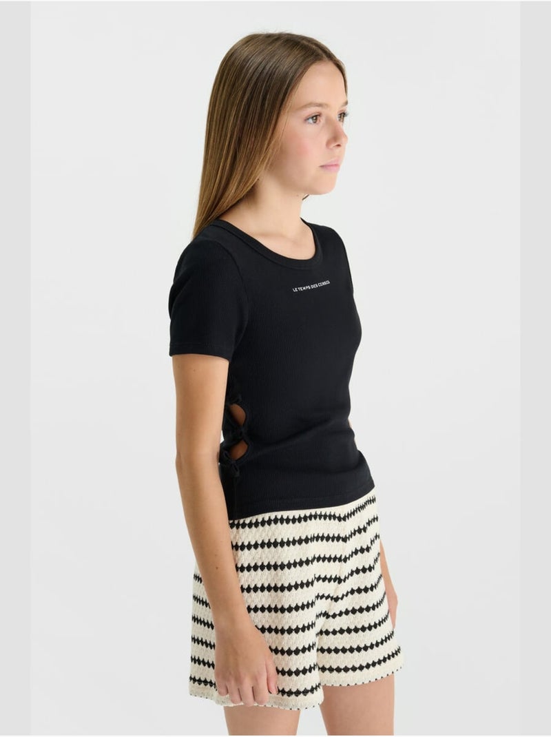 Tee-Shirt BALTAGI 'Le Temps Des Cerises' Noir - Kiabi
