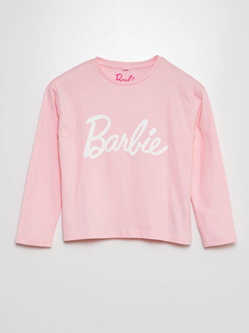 Tee-shirt 'Barbie' à manches longues Rose - Kiabi