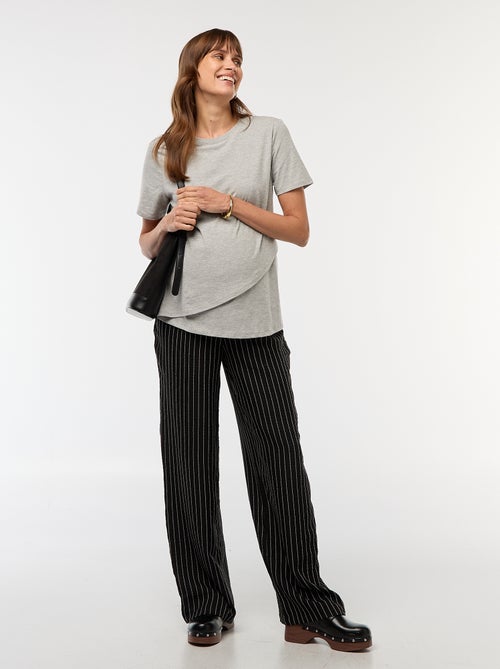 Tee-shirt basique d'allaitement - Kiabi