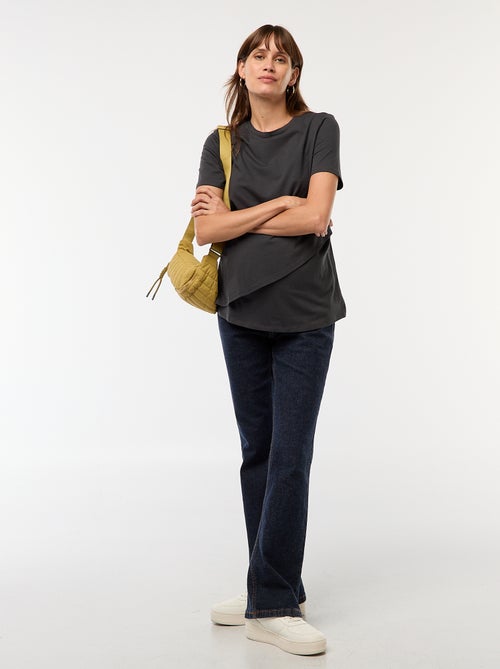 Tee-shirt basique d'allaitement - Kiabi