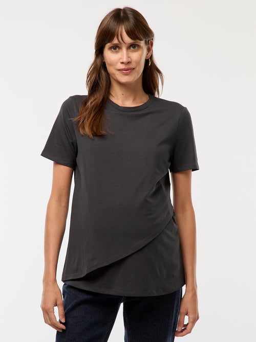Tee-shirt basique d'allaitement - Kiabi