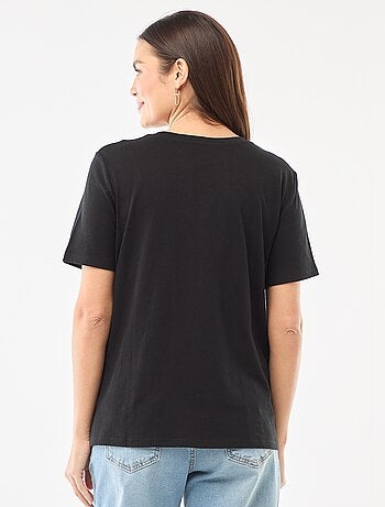 Tee-shirt basique d'allaitement manches courtes