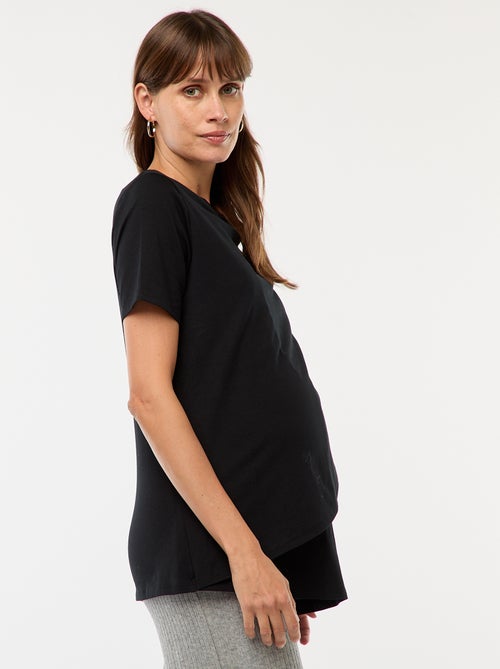 Tee-shirt basique d'allaitement - Kiabi