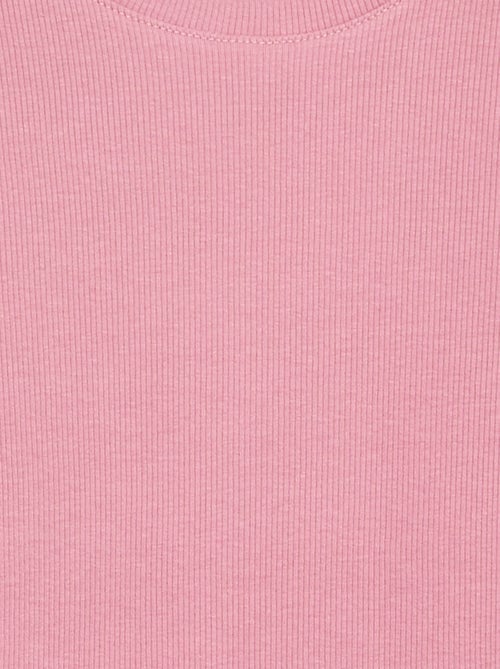 Tee-shirt basique en rib - Kiabi