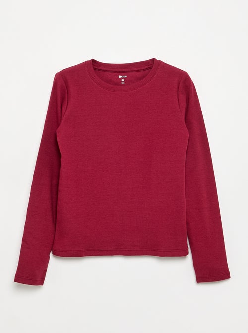 Tee-shirt basique en rib - Kiabi Tee-shirt basique en rib - Kiabi