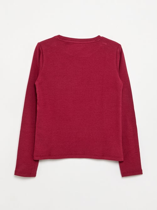Tee-shirt basique en rib - Kiabi Tee-shirt basique en rib - Kiabi