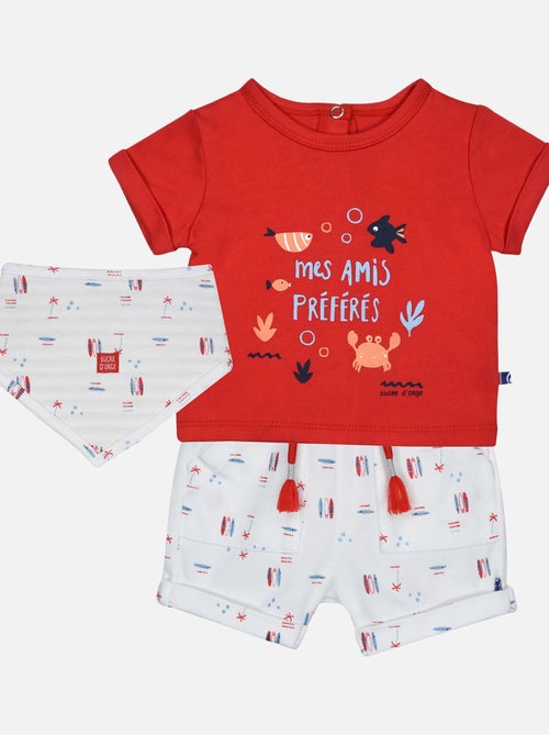 TEE SHIRT BAVOIR SHORT GAEL MAILLE NAISSANCE - Kiabi