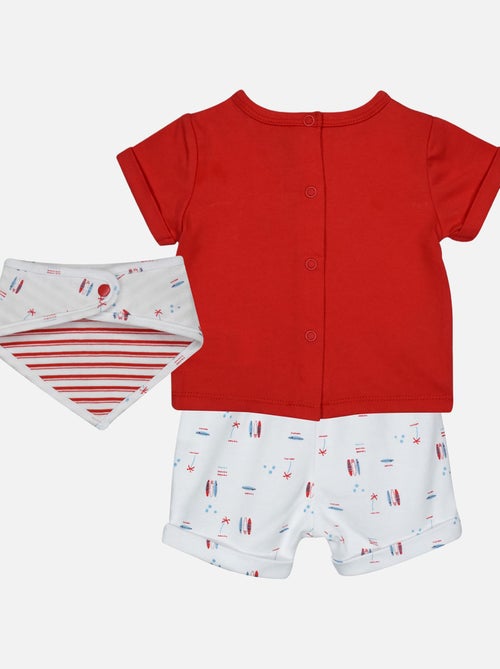 TEE SHIRT BAVOIR SHORT GAEL MAILLE NAISSANCE - Kiabi
