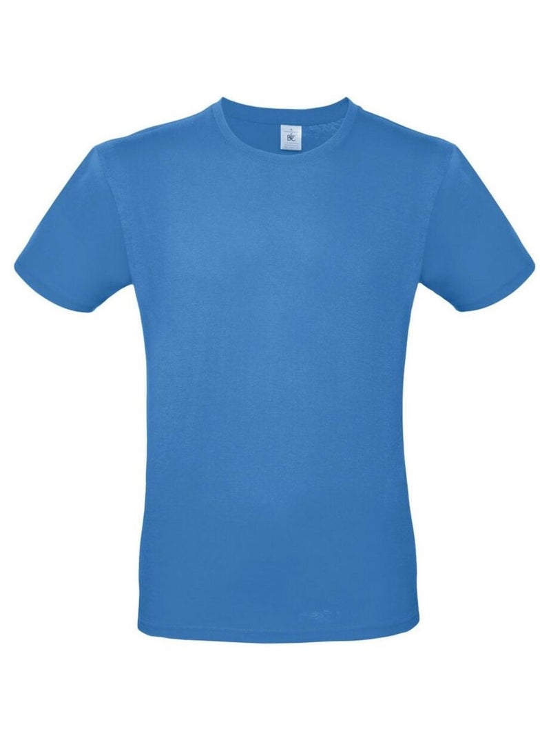 Tee-shirt B&C Mens #E150 Bleu azur - Kiabi