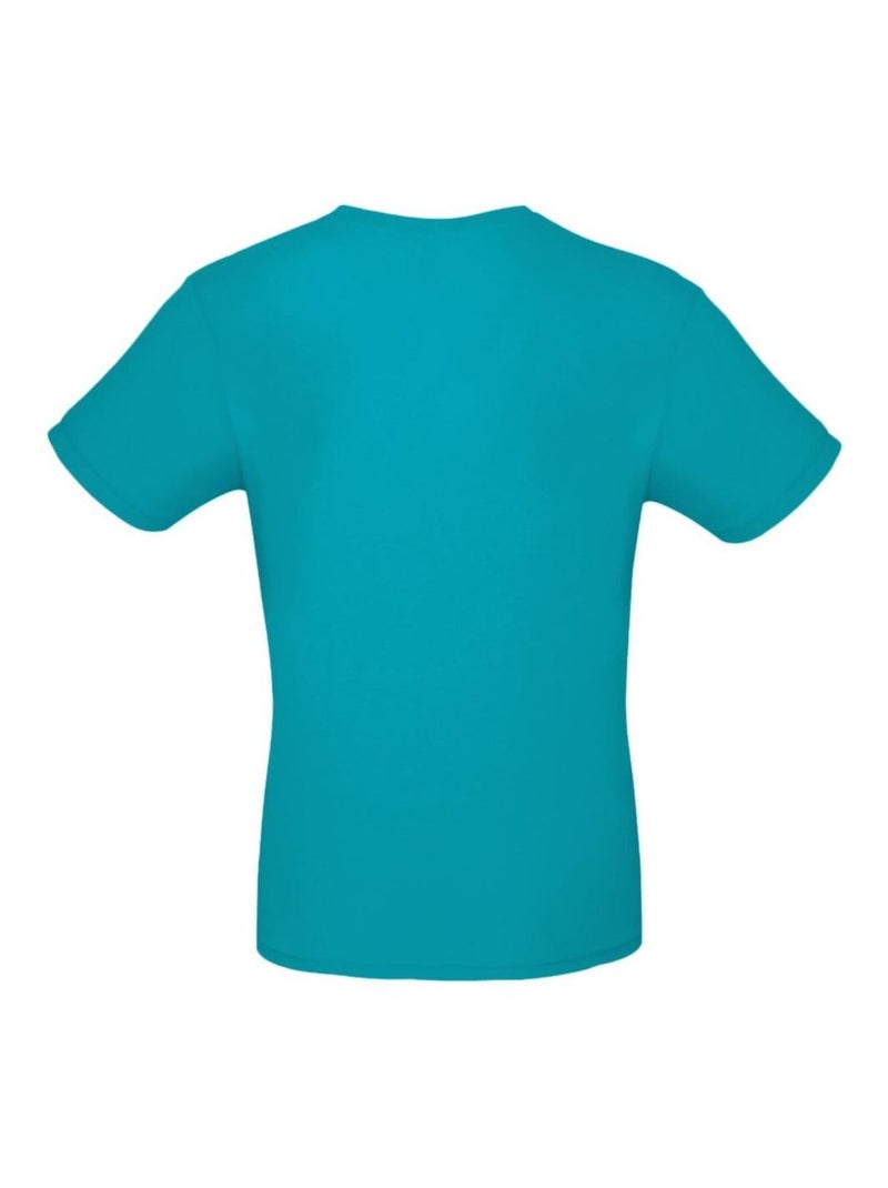 Tee-shirt B&C Mens #E150 Bleu turquoise - Kiabi