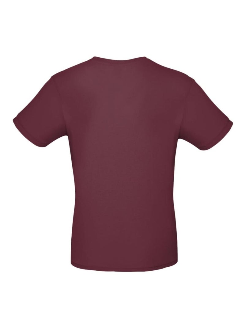 Tee-shirt B&C Mens #E150 Bordeaux - Kiabi