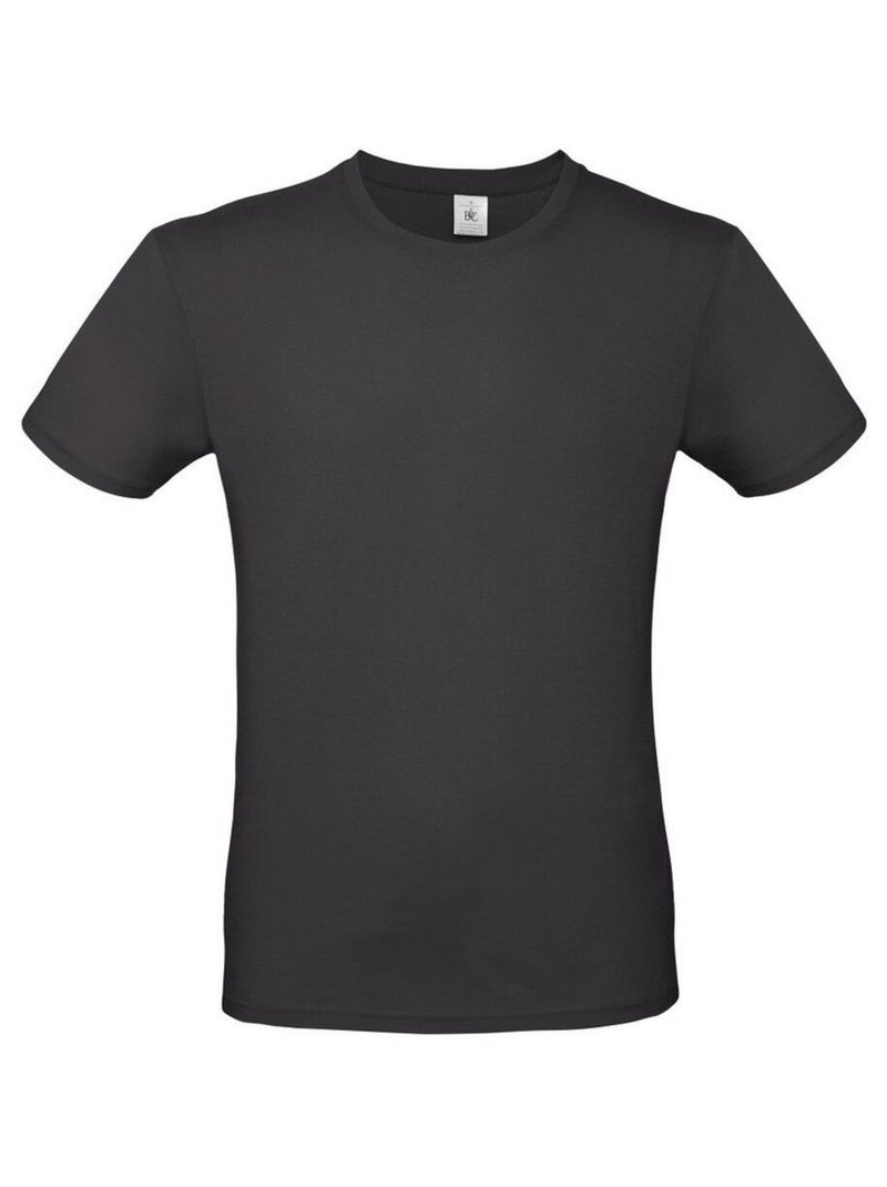 Tee-shirt B&C Mens #E150 Noir ébène - Kiabi