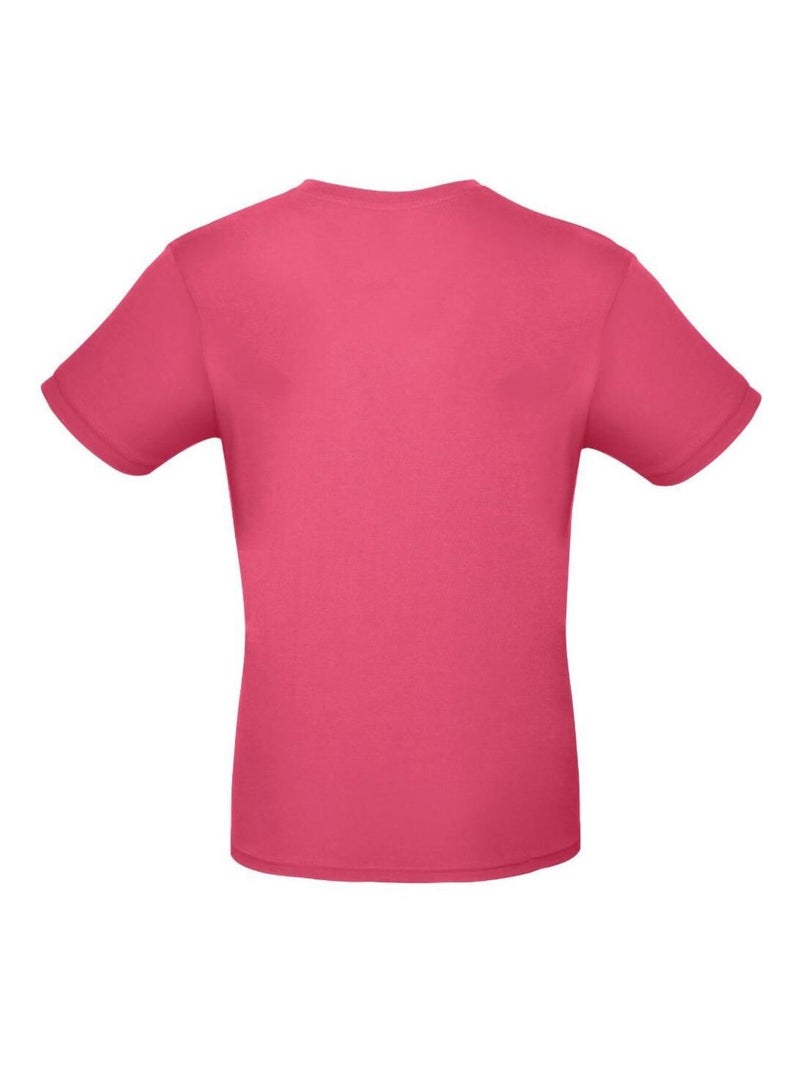 Tee-shirt B&C Mens #E150 Rose fushia - Kiabi