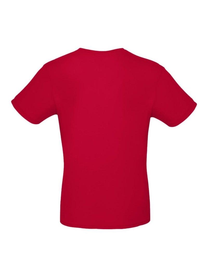 Tee-shirt B&C Mens #E150 Rouge foncé - Kiabi
