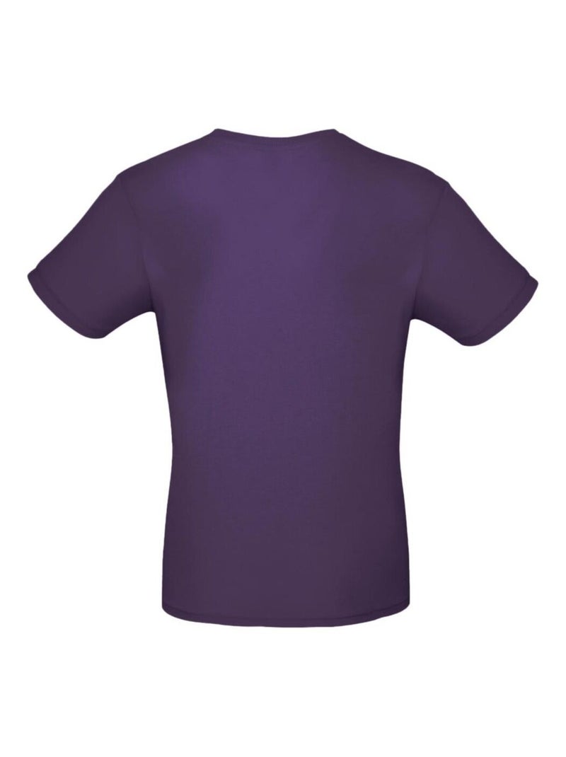 Tee-shirt B&C Mens #E150 Violet foncé - Kiabi