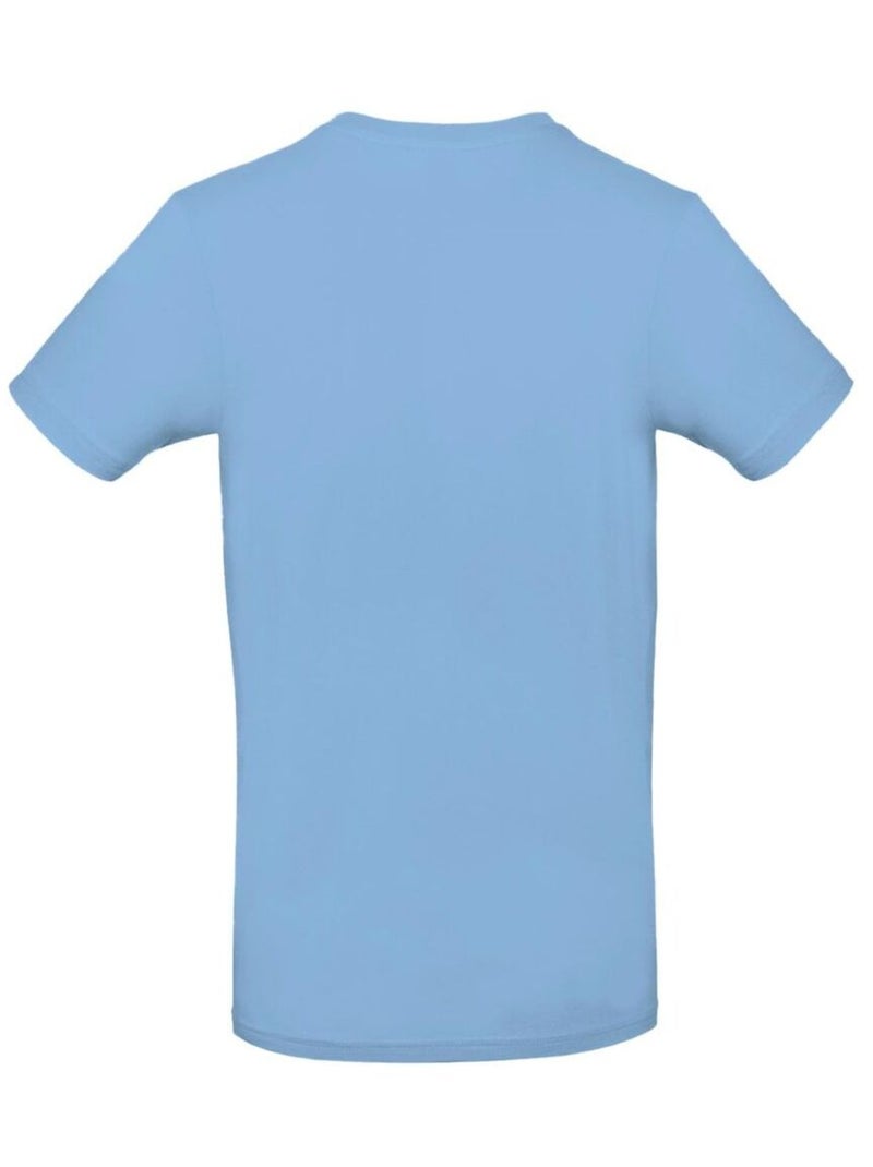Tee-shirt B&C Mens #E190 Bleu ciel - Kiabi