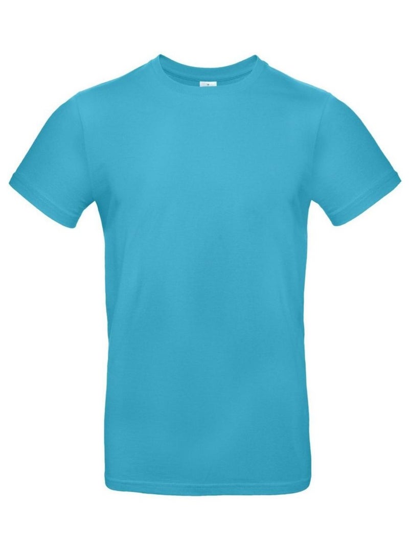 Tee-shirt B&C Mens #E190 Bleu turquoise - Kiabi