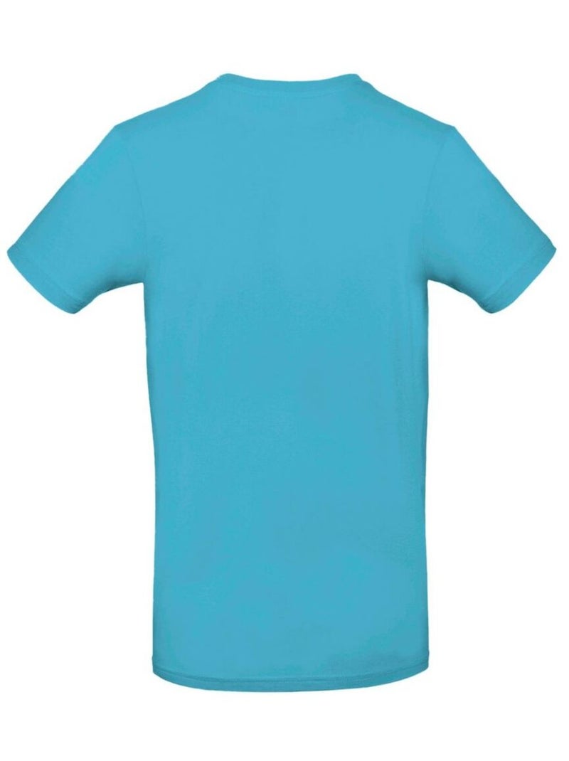 Tee-shirt B&C Mens #E190 Bleu turquoise - Kiabi