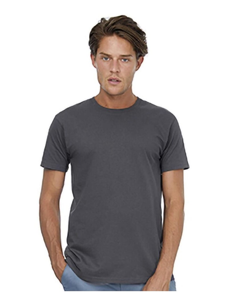 Tee-shirt B&C Mens #E190 Gris foncé - Kiabi