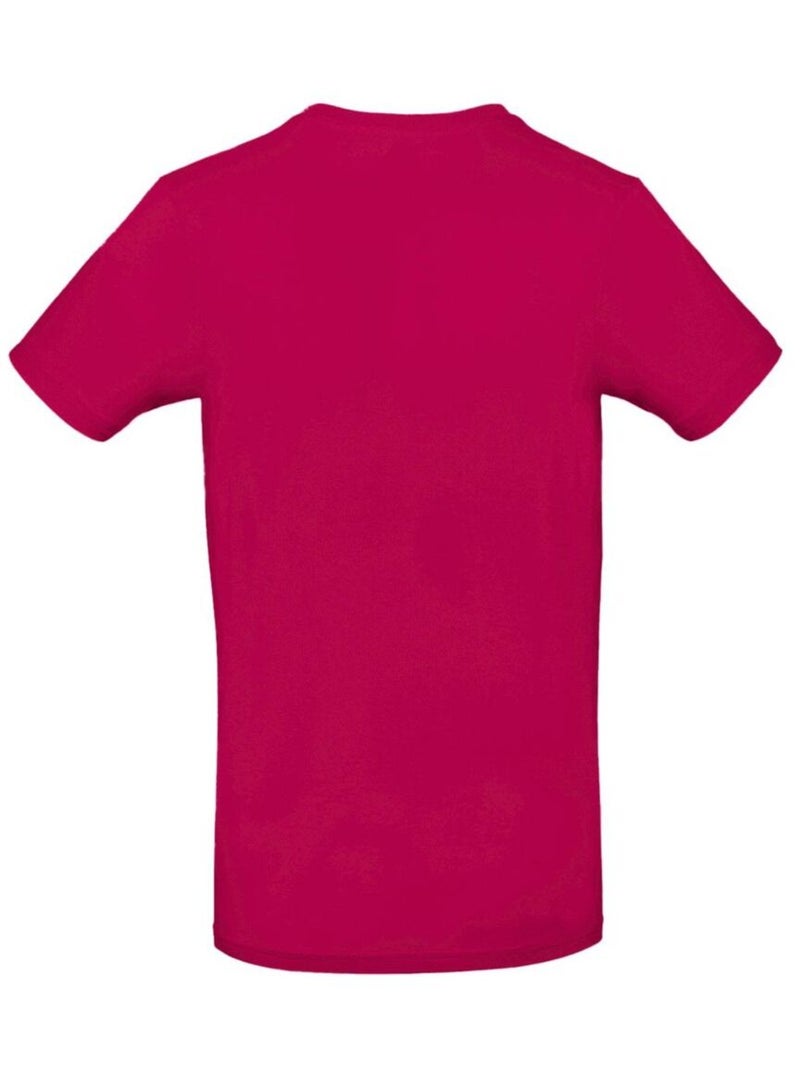 Tee-shirt B&C Mens #E190 Rose foncé - Kiabi