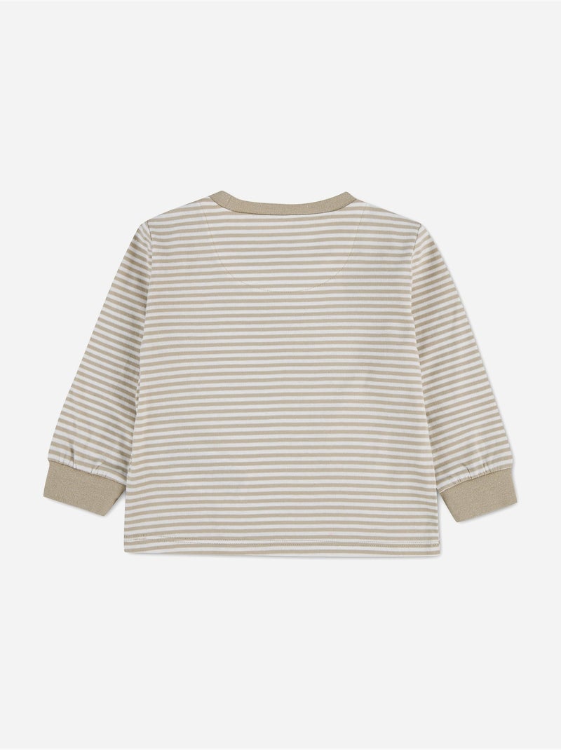 Tee Shirt Bébé col rond - Levi's Kids Beige/Blanc - Kiabi