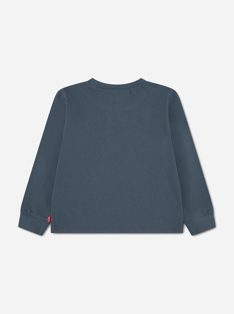 Tee shirt bébé manches longues - levi's kids Gris - Kiabi