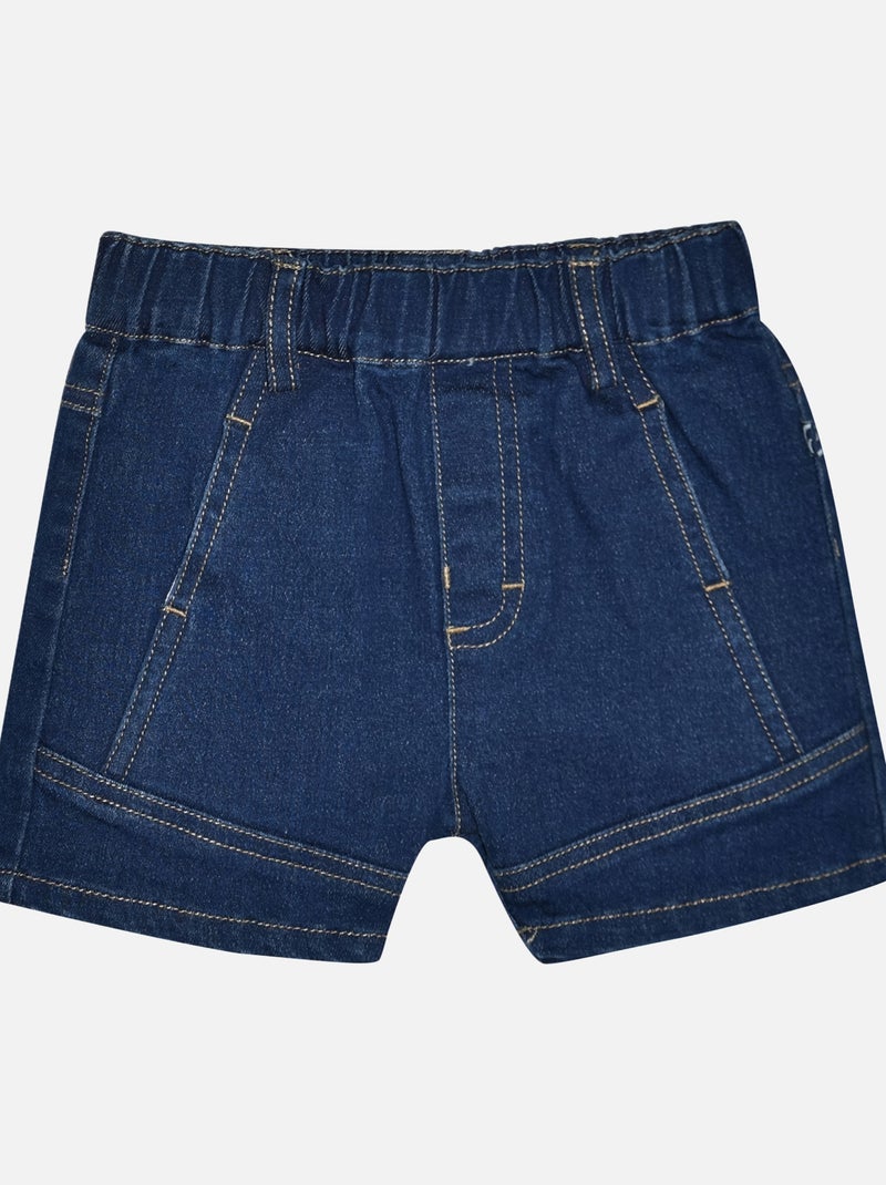 TEE SHIRT BERMUDA EN JEAN EDOUARD Bleu - Kiabi