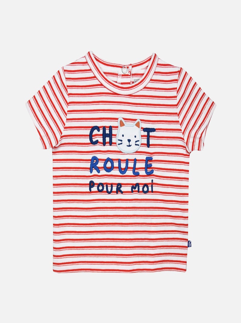 TEE SHIRT BERMUDA GEOFFREY BEBE Bleu - Kiabi