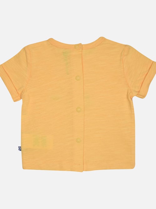 TEE SHIRT BERMUDA GEORGY MANCHES COURTES BEBE - Kiabi