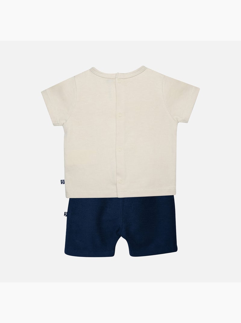 TEE SHIRT BERMUDA GIANNI MAILLE BEBE Beige - Kiabi